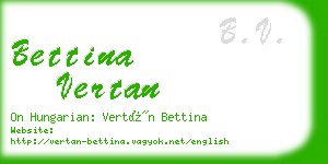 bettina vertan business card